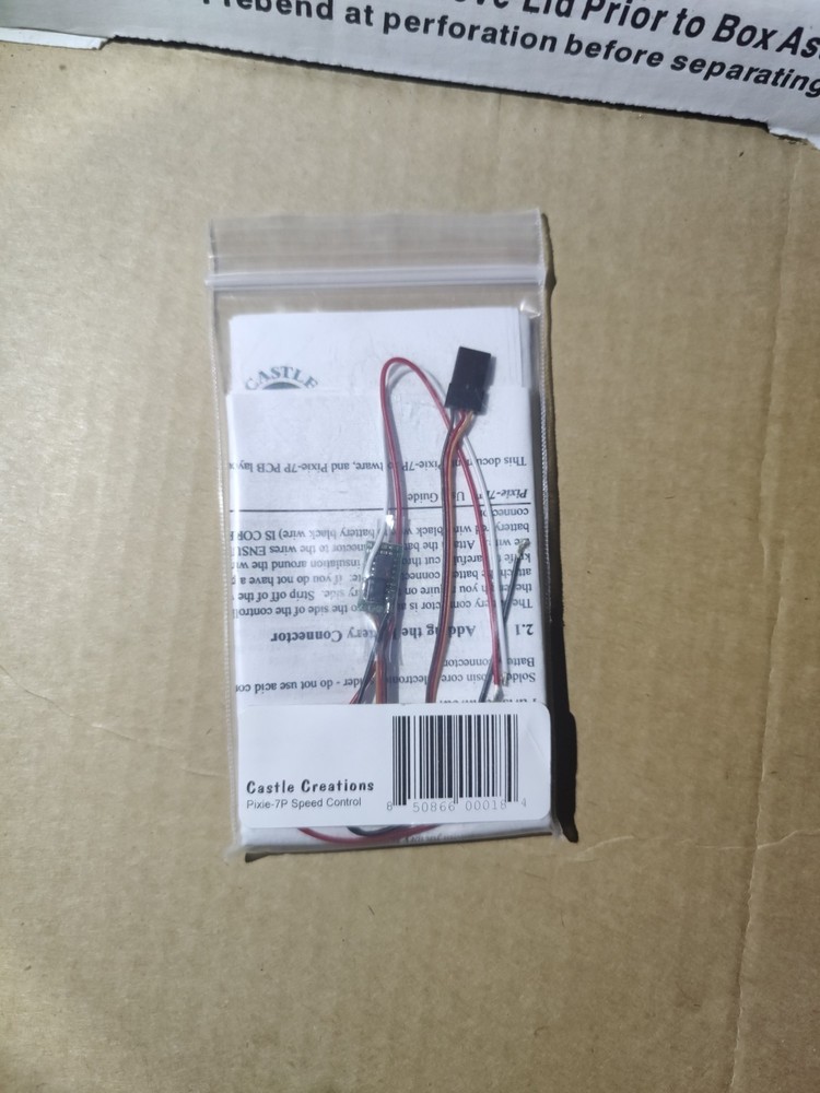 NOS Castle Creations Pixie-7P Sub-Micro ESC - NIP - Vintage RC Speed Control