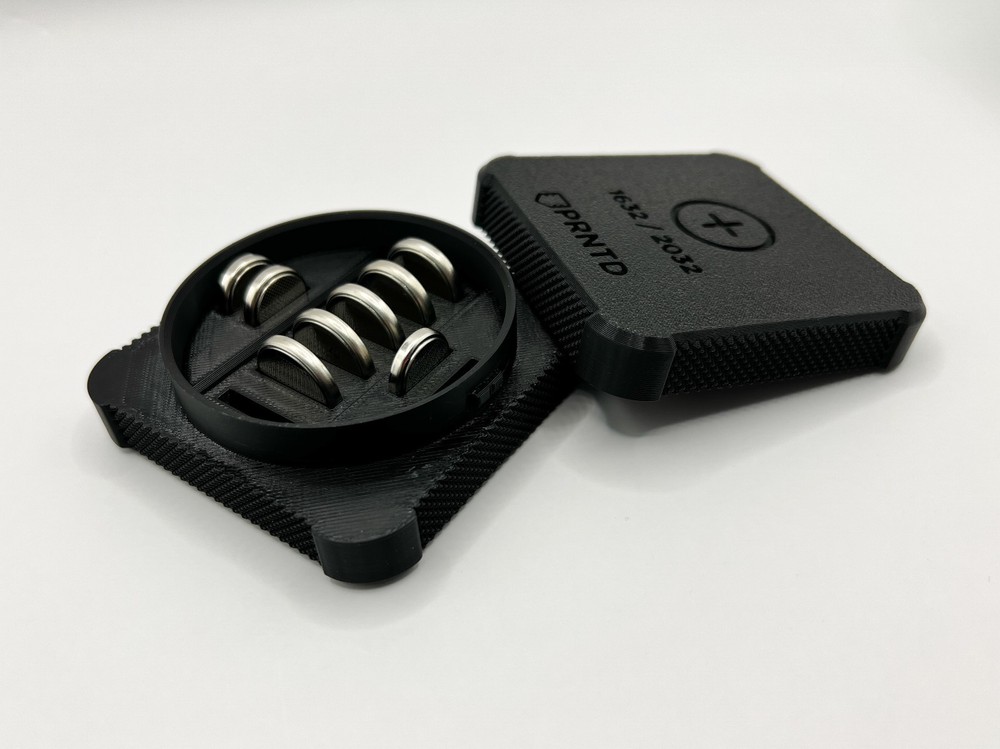 3D Printed CR1632 & CR2032 Battery Storage Box – Compact, Rugged