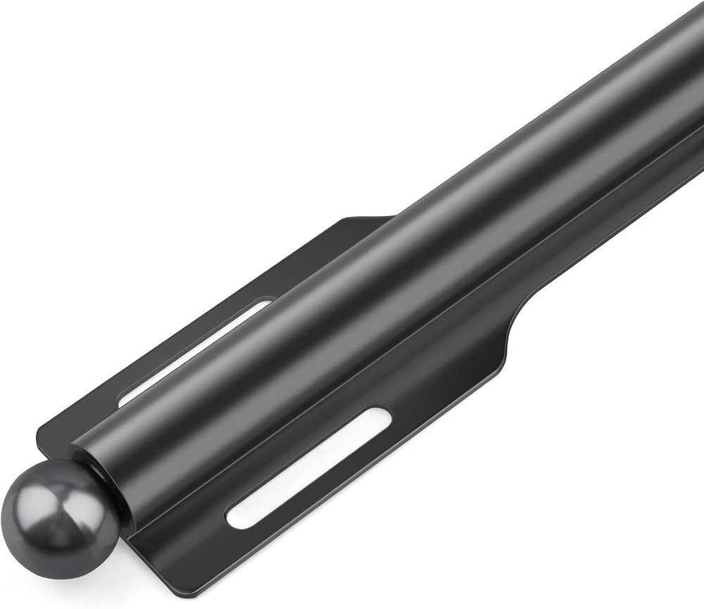 12" Valet Rod for Closet Pull Out (1 Pack, Black)