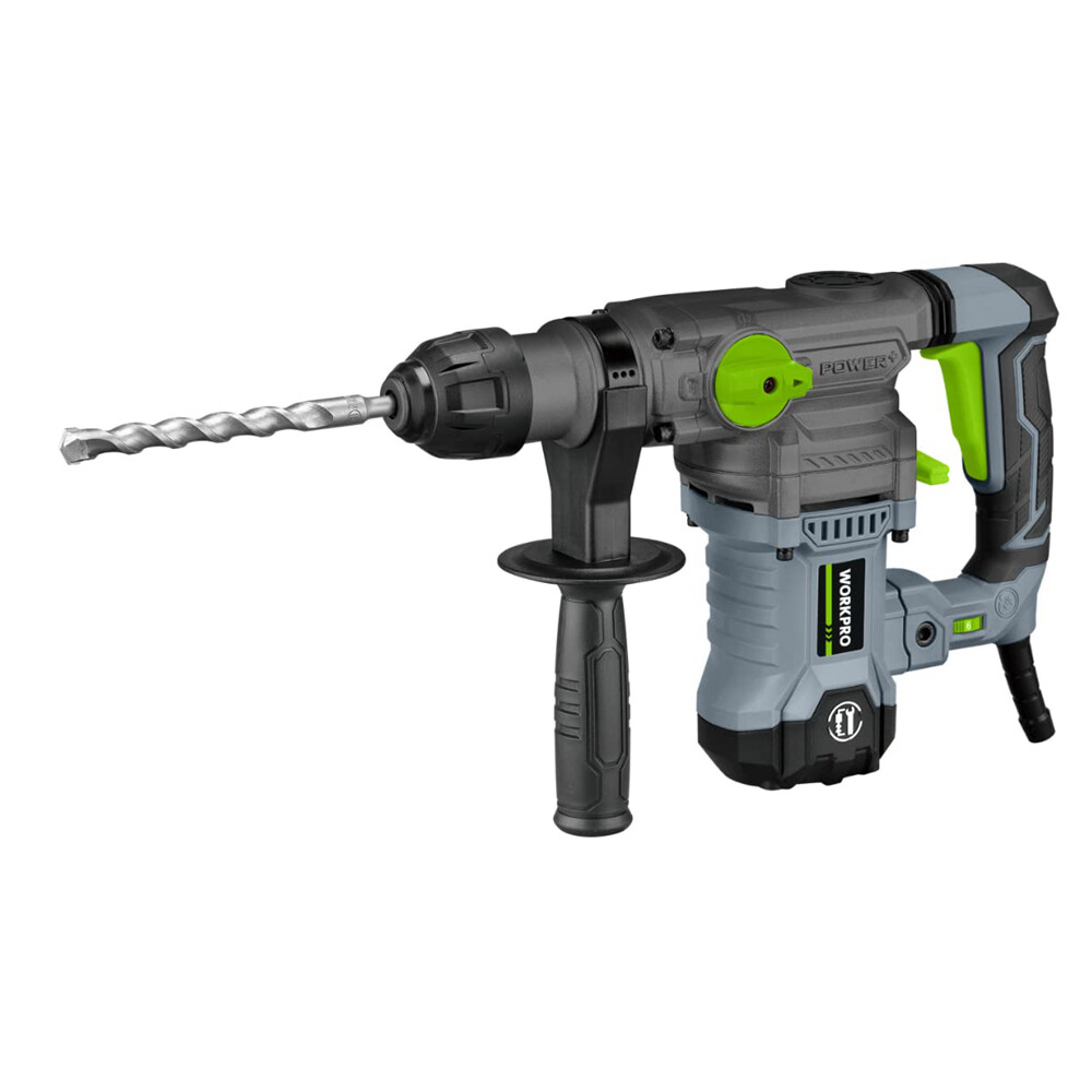 WORKPRO Heavy Duty Premium Rotary Hammer Drill SDS-Plus 12.5AMP Corded 5PCS Bits