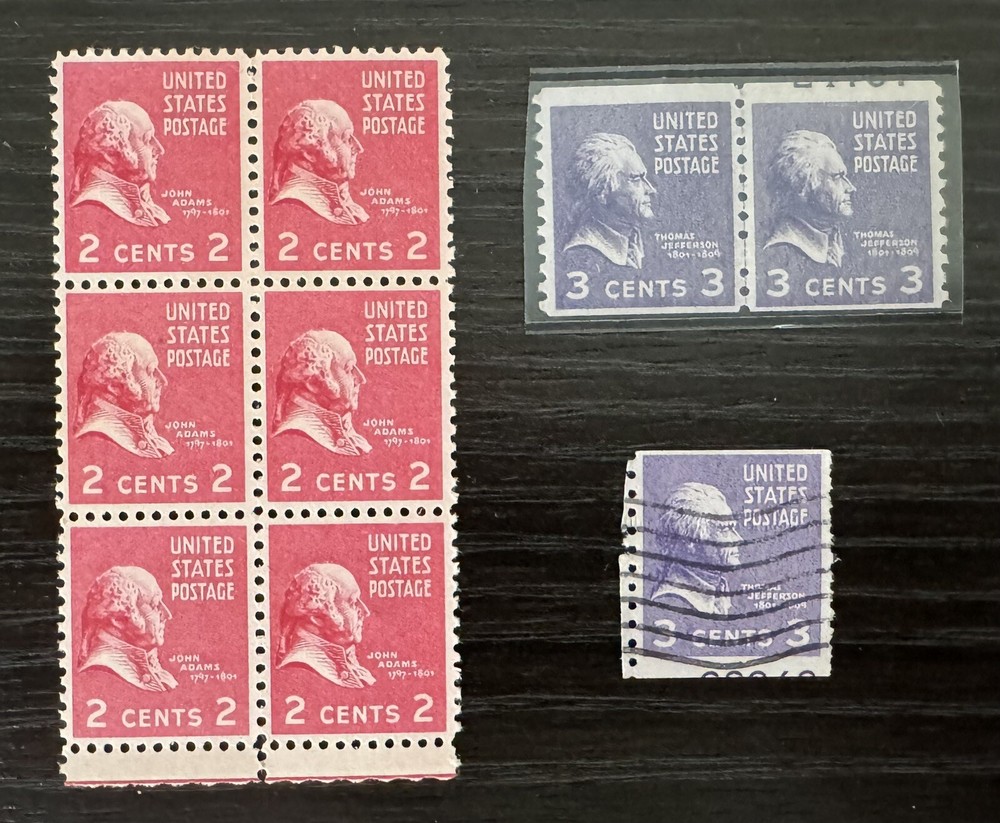 US Stamp Prexie Covers EFOs & Blocks includes #842 Partial Plate #EFOs