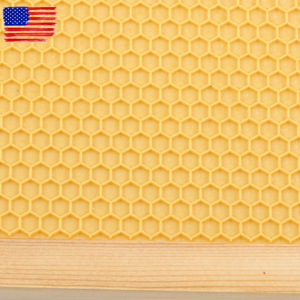 Bee Hive Beeswax Coated Includes Beehive Frames and Foundations 4 Layer 10-Frame