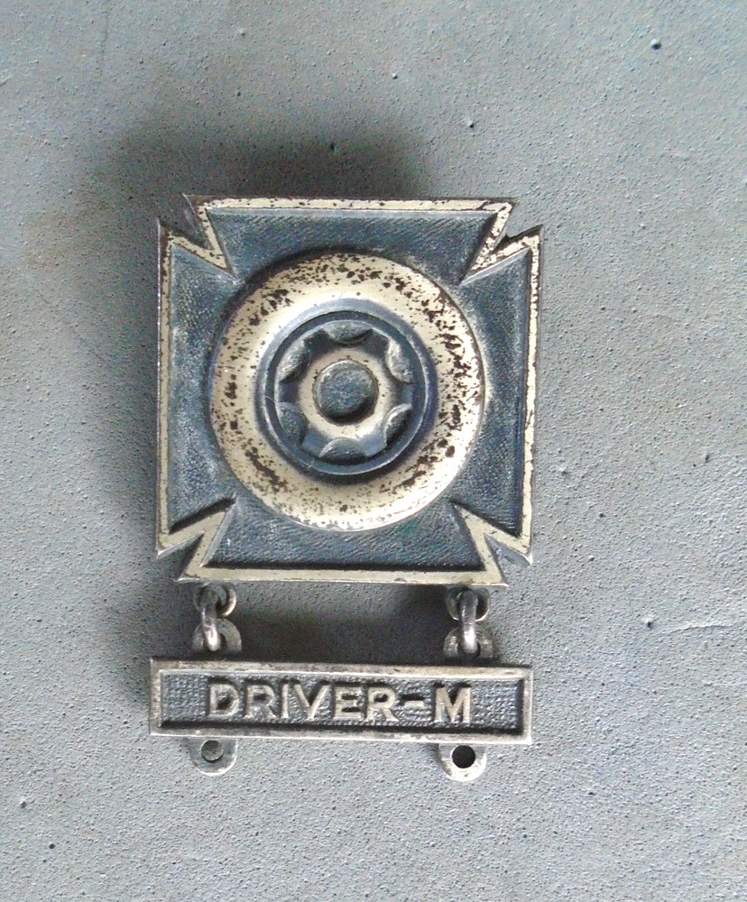 WWII US Army Driver badge