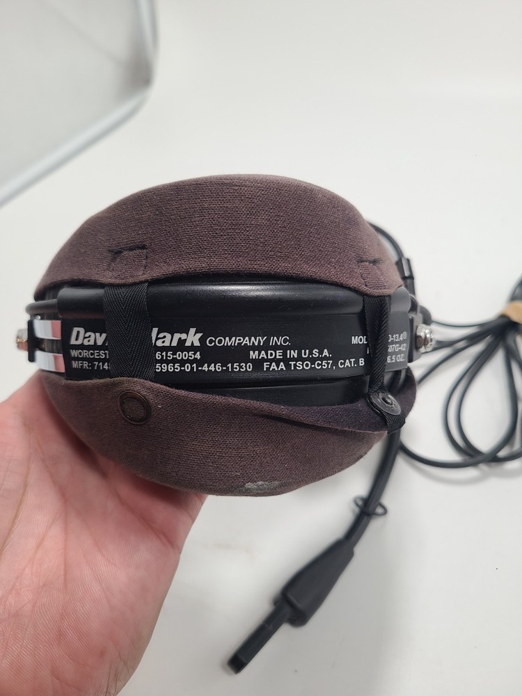 David Clark H10-13.4 Aviation Headset w/Microphone Untested