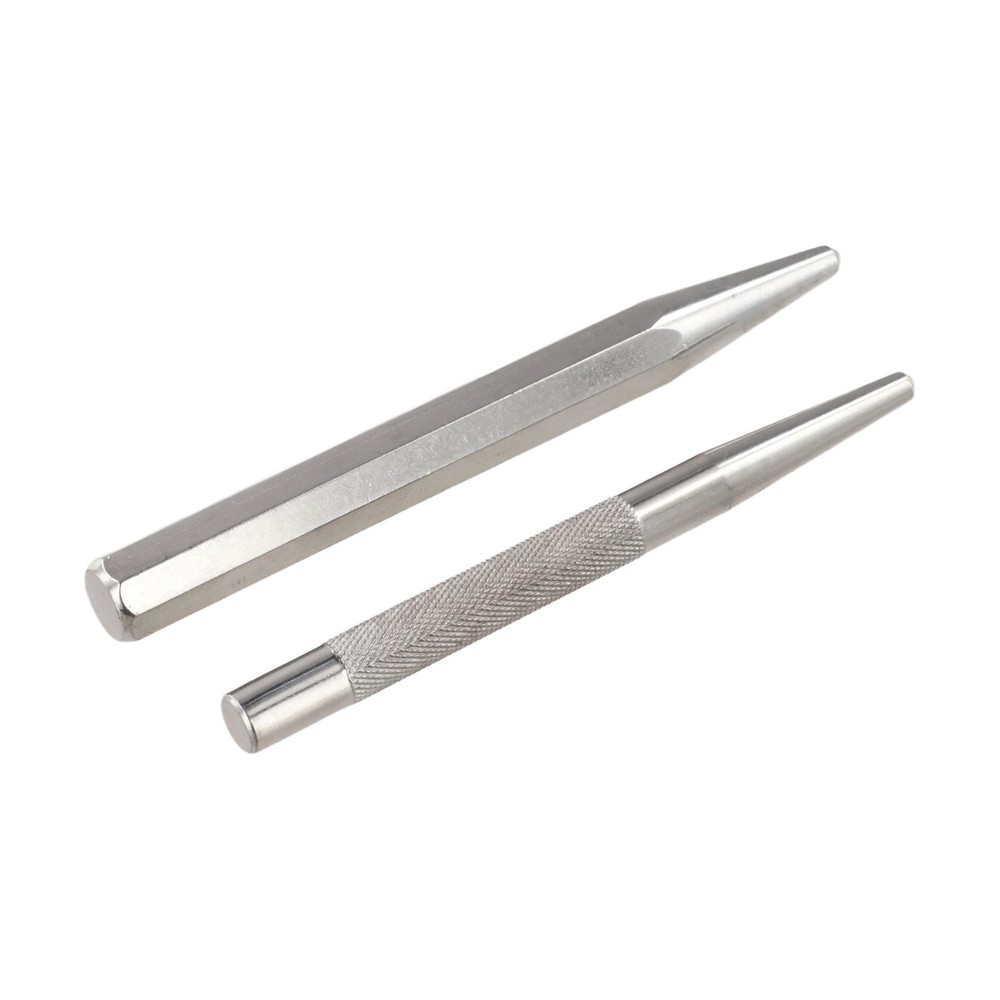 Center Punch Locator Set 2pcs Metal Chisel Point Tool for Precise Marking