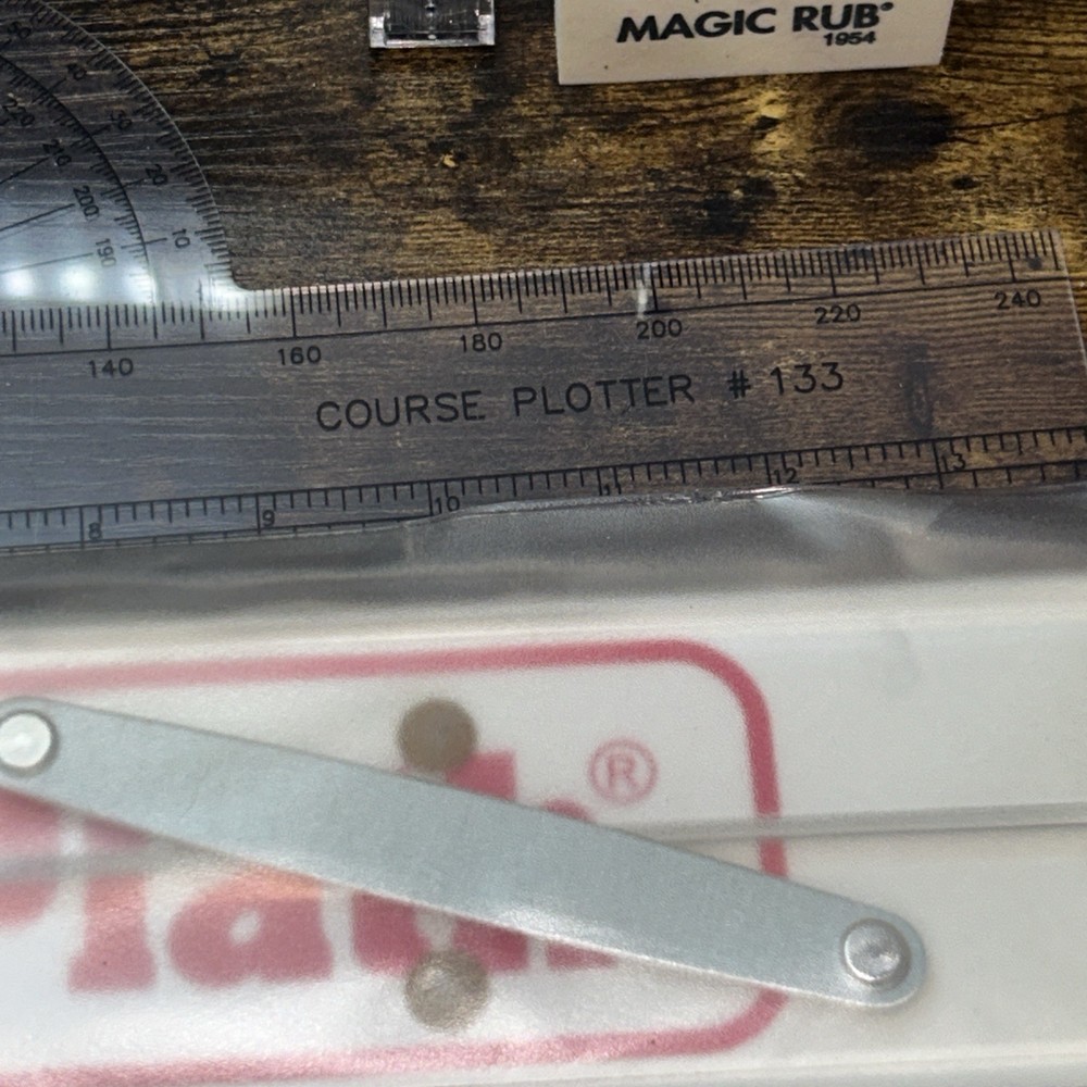 Weems & Plath Model 316 Boating Course Navigation Plotter Set w/Dividers