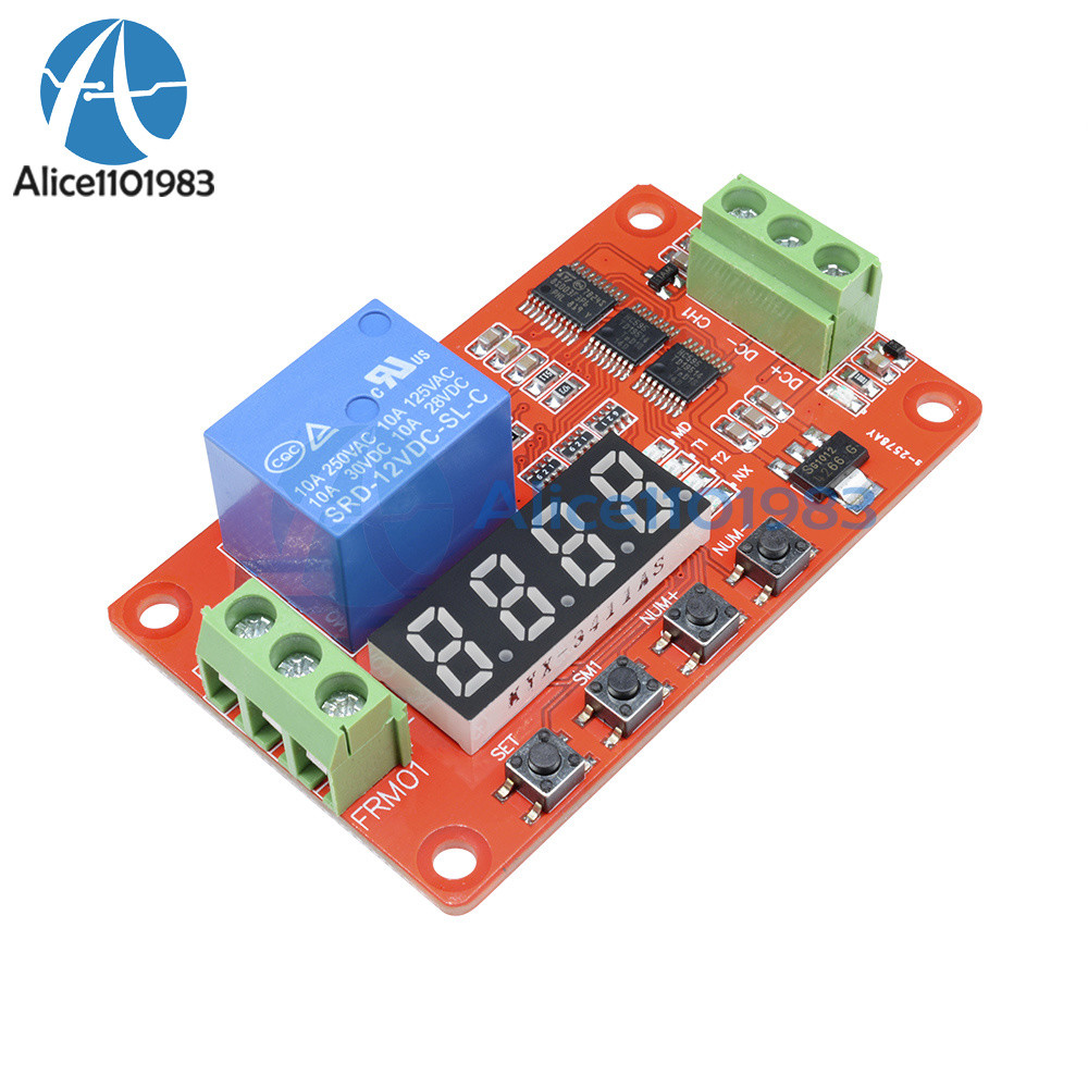 12V Automation Delay Multifunction Self-lock Relay Cycle Timer Module PLC Home