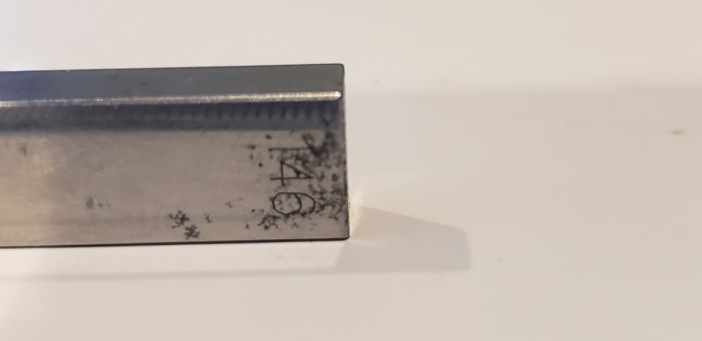 .147" Unknown Brand Rectangular Steel Gage Gauge Block.