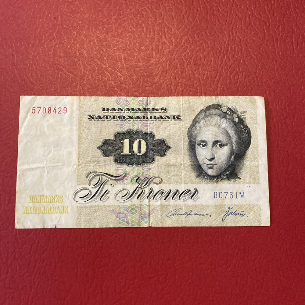 Denmark- 10 Kroner- 1972