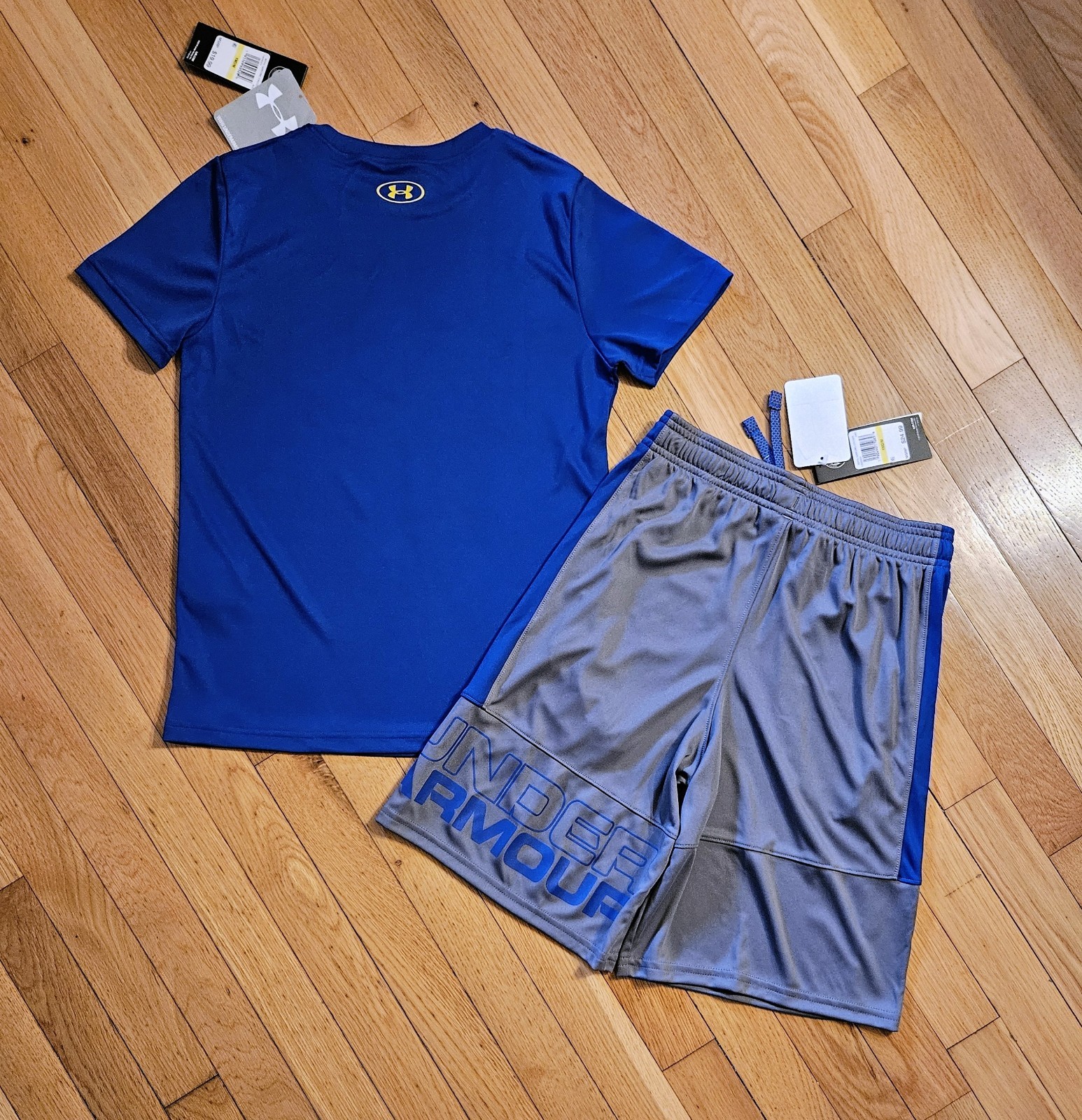 New Under Armour Youth Big Boy T-Shirt & Short Set YM 10/12