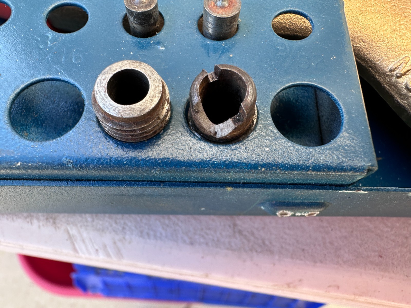 Roper Whitney No. 5 Jr. Hand Punch Kit w/ three punch & die sets as shown