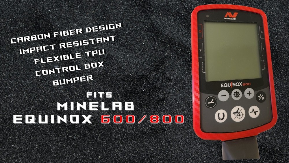 Minelab Equinox 800 600 Compatible Control Box Bumper Protector  -RED CF