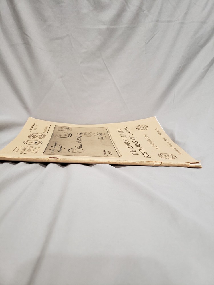 Roman Letter Postmarks Japan John Gordon Bishop 1979 ISJP Monograph 7 Philately