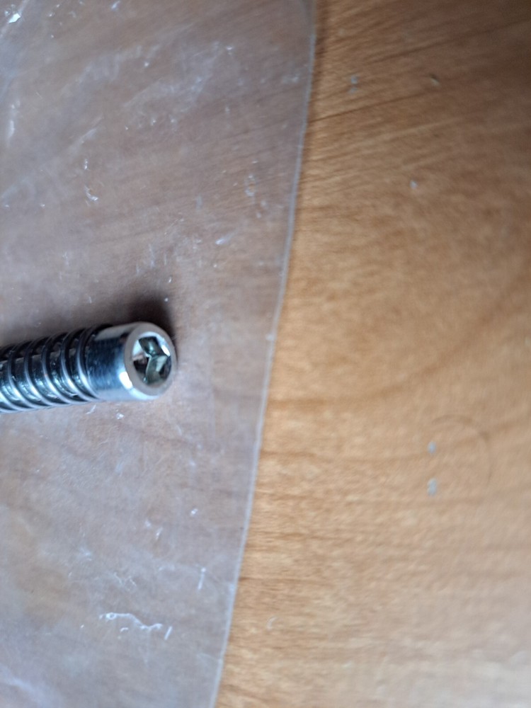 BAUER head SCREW-BOLT with SPRING for manual drain cleaner