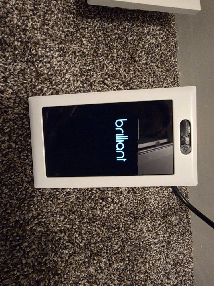 Brilliant Smart Home Control Light Switch Panel BHA-120US-WH1