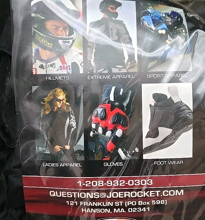 Joe Rocket RS-2 Rain Suit Size 4x. (@ Bs)