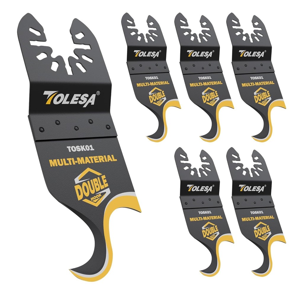 Oscillating Multi Tool Hook Knife Blade, 5 PCS Multitool Saw Blades