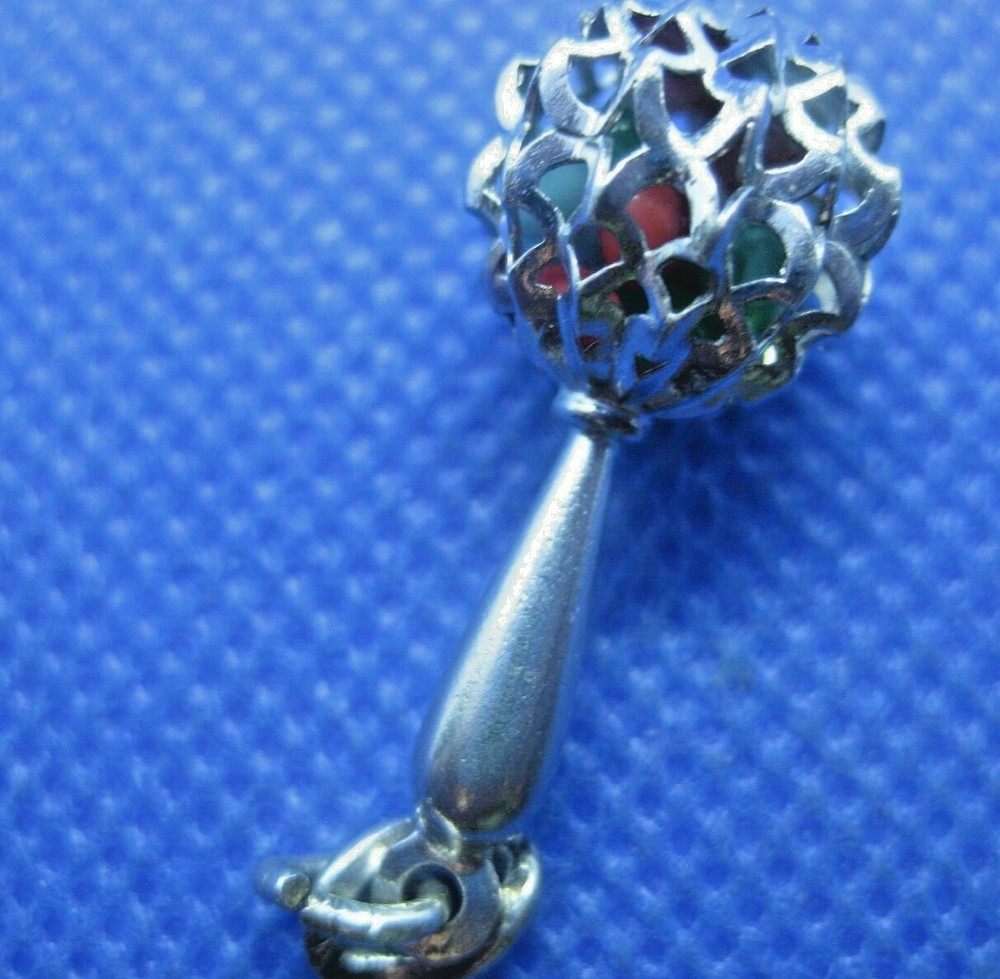 Sterling Silver Shaker Charm