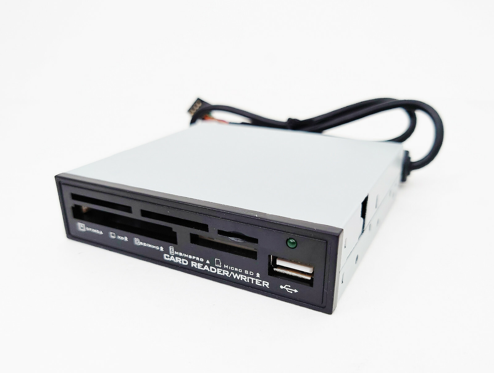 8-in-1 Internal Flash Media Multi Card Reader USB 2.0 Port Hub for Floppy Bay $M