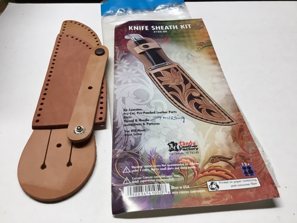 Knife Sheath Missing ThreadNeedle,Knife Pouch Missing Instructions Opened Bags