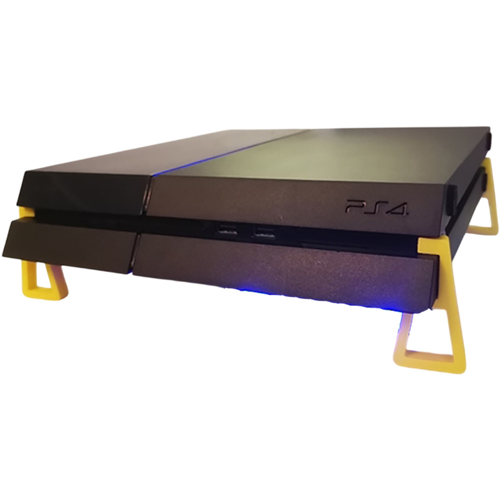 Sony PlayStation 4 PS4 Console Riser Feet Horizontal Cooling Stand Bracket Set