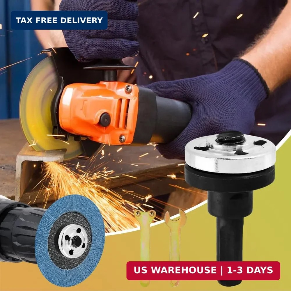 10mm 5Pcs Drill to Angle Grinder Adapter Set – Variable Rod Converter Tool