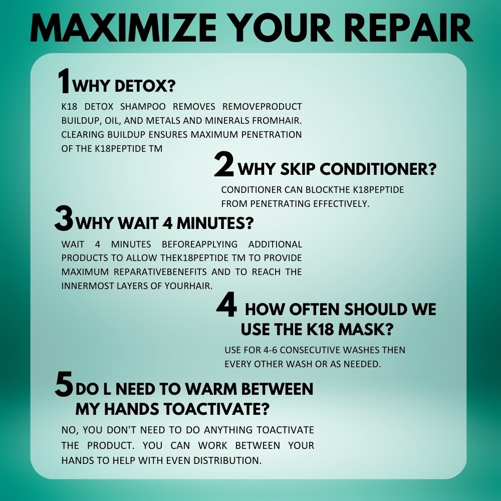 Pack of 2 K18 Leave In Molecular Repair Hair Mask 50ml / 1.7oz Hair Treatment