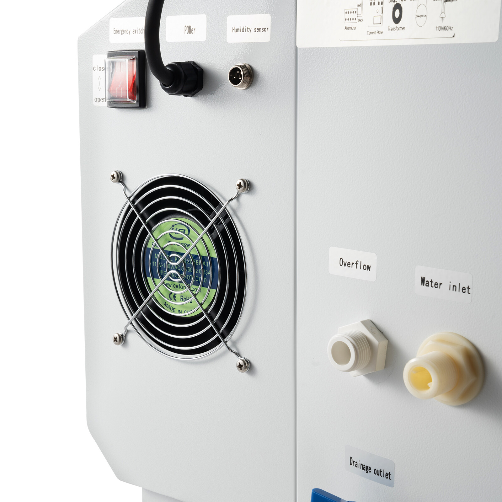 110V 300W Ultrasonic Humidifier Commercial Industrial Continuous Cool Fog Maker