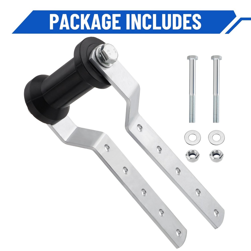 Updated 5" Boat Trailer Rollers with Brackets Black Adjustable Keel Roller Ass.