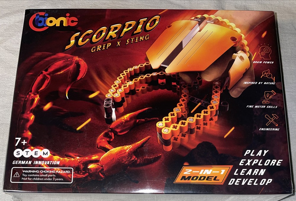 NEW SEALED Scorpio Grip Sting Bionic STEM Construction Building Toy explore Lear