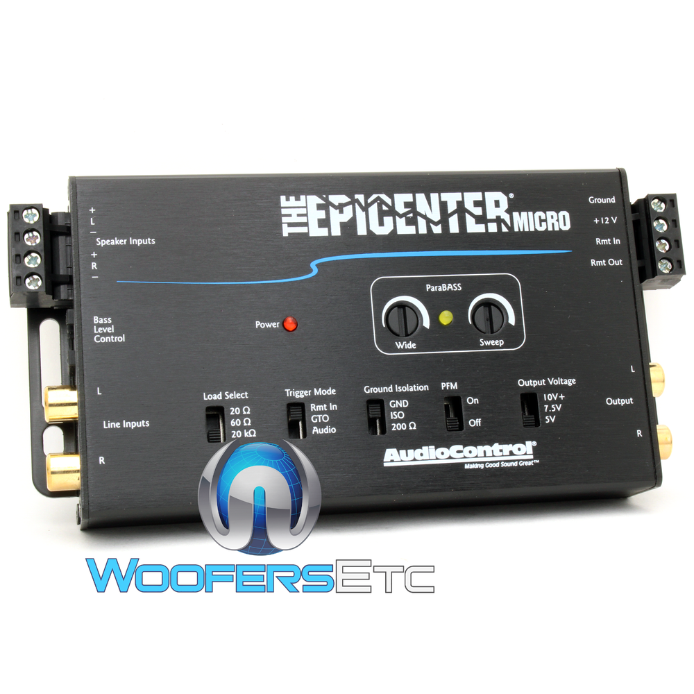 AUDIO CONTROL MICRO EPICENTER DIGITAL BASS ENHANCER SPEAKER & LINE LEVEL INPUTS
