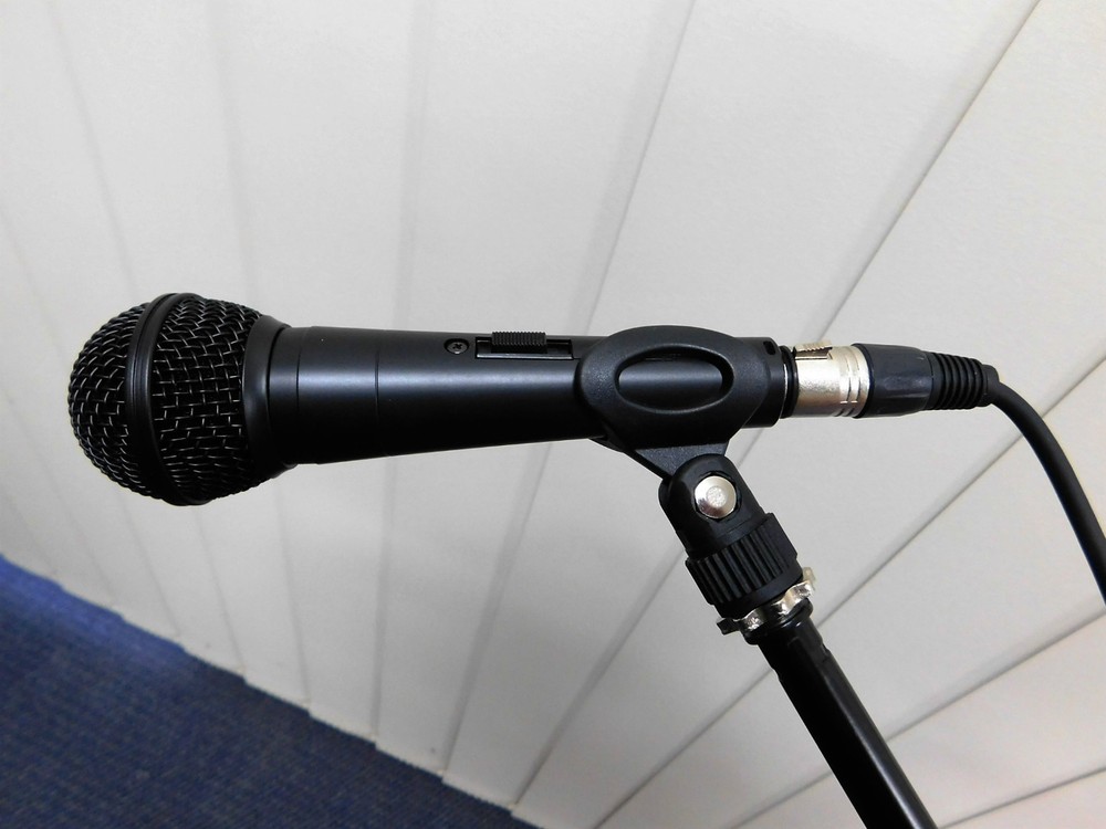 Haze MS-1 Dynamic Microphone + Boom Stand + Cable + Clasp - FULL KIT +Carry Bag