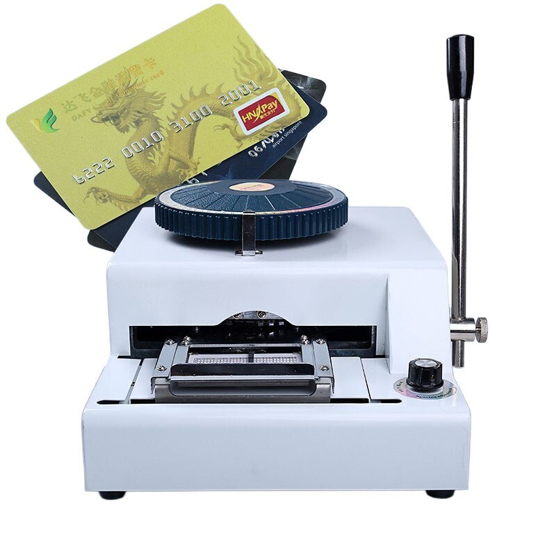 PVC Card Embosser Machine VIP Card Typewriter Letters Numbers Embossing Coder