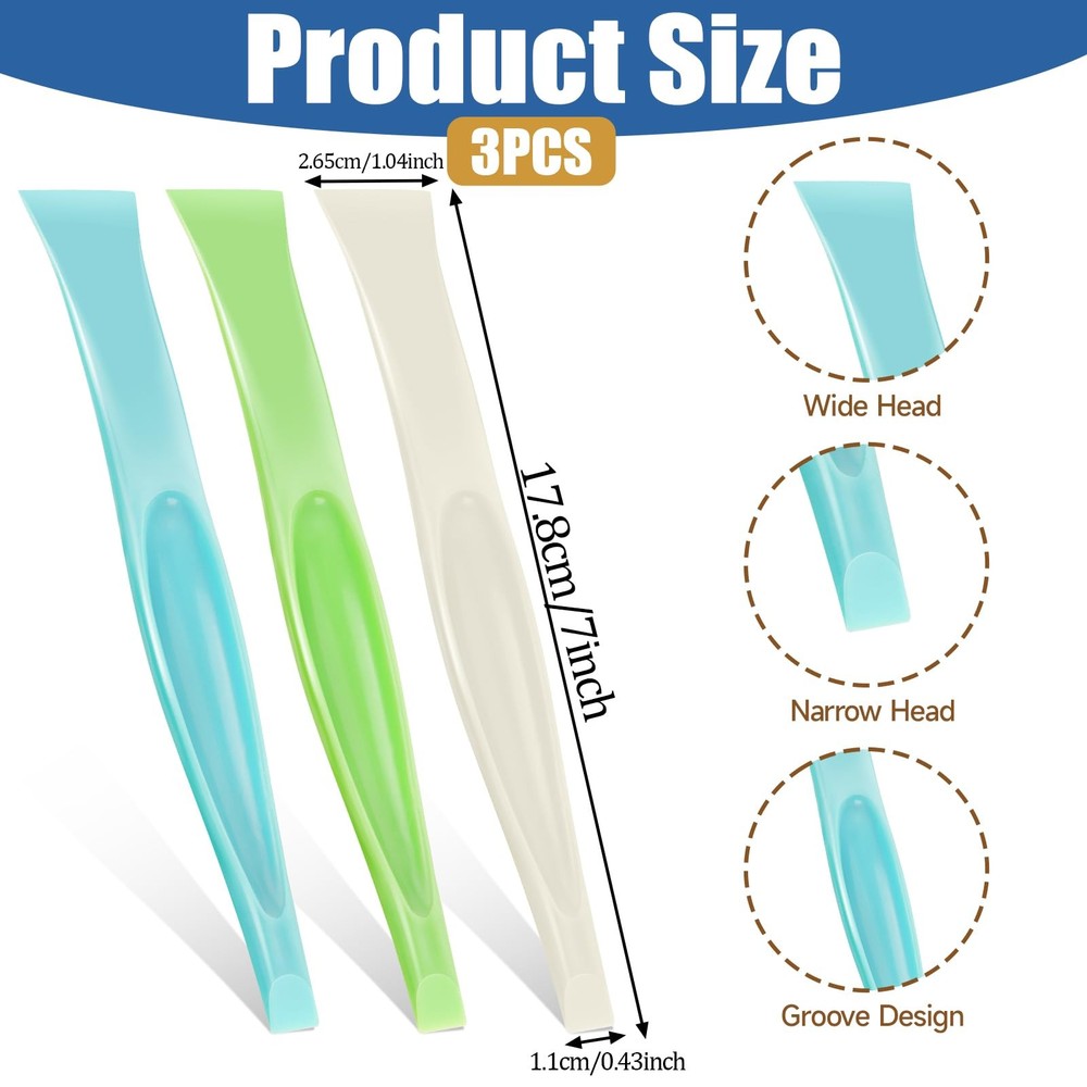 Giantree Plastic Scraper Tool, Multipurpose No Scratch Scraping Small...