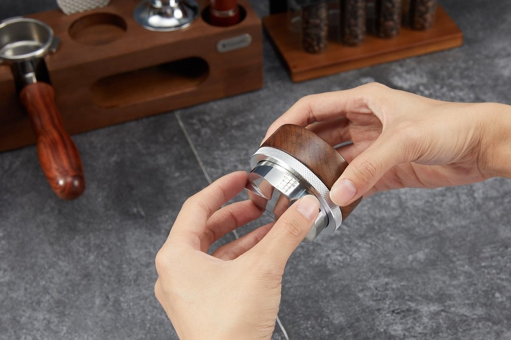 54mm distributor called Adjustable Depth espresso leveler Compatible with Bre...