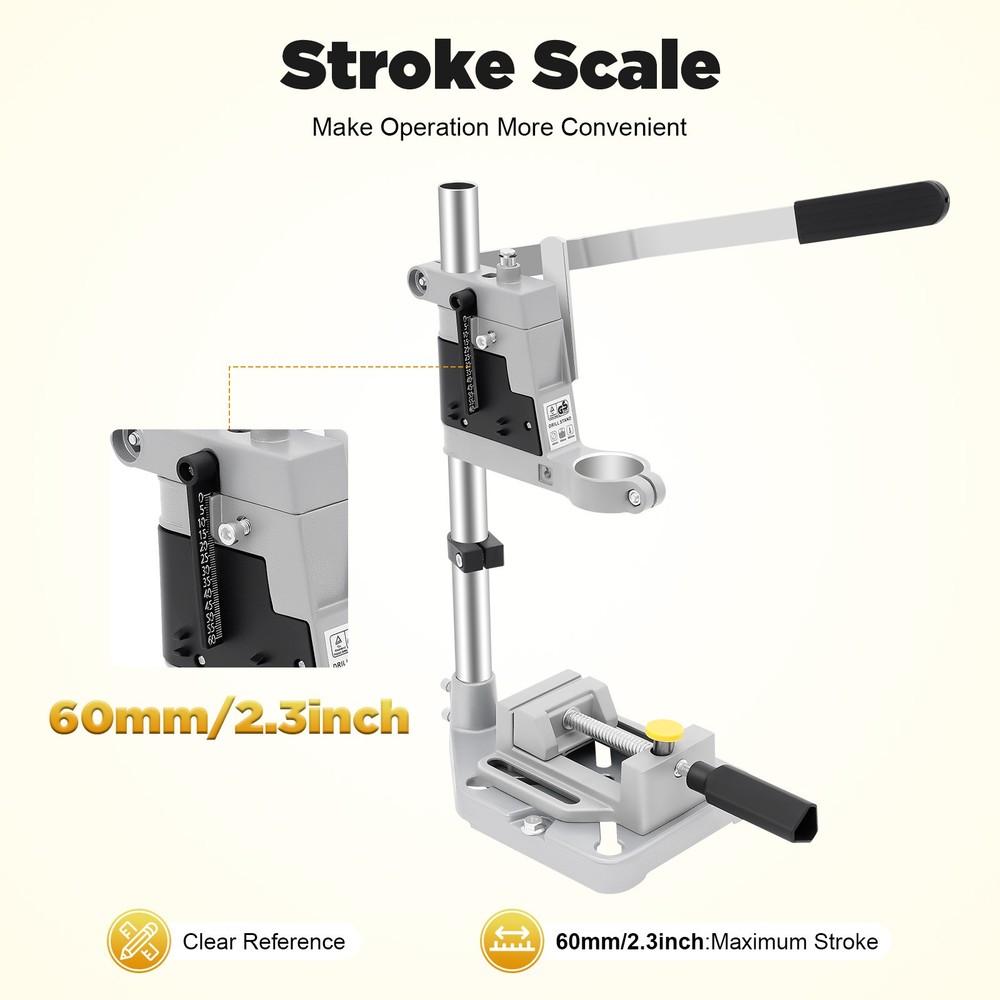 Universal Drill Press Stand Single Head Drill Stand Tool Bench Clamp Electric