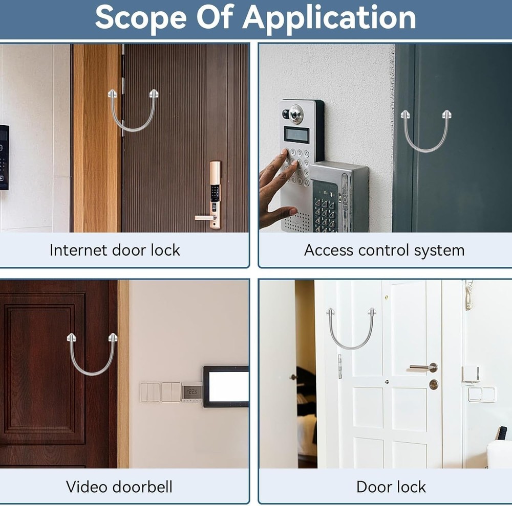 Armored Door Loop 3Pcs Exposed Mounting Access Control Cable Wire...