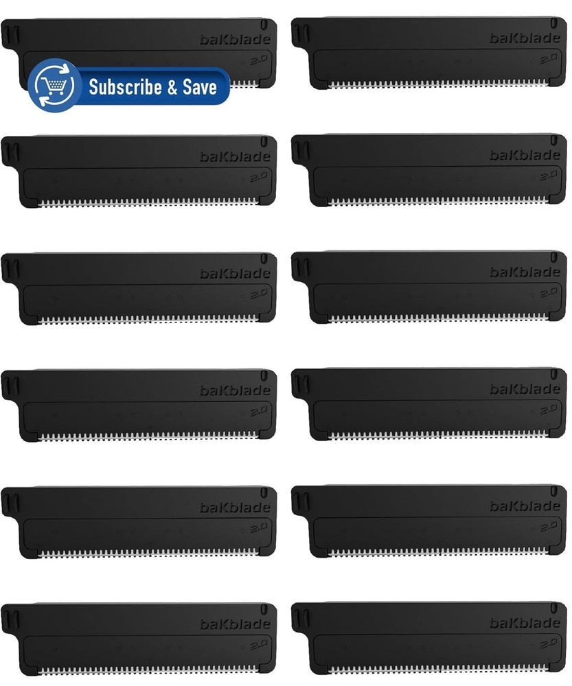 Bakblade 2.0 Refill Cartridges Bundle - Back Hair Body Shaver Refill Replacement