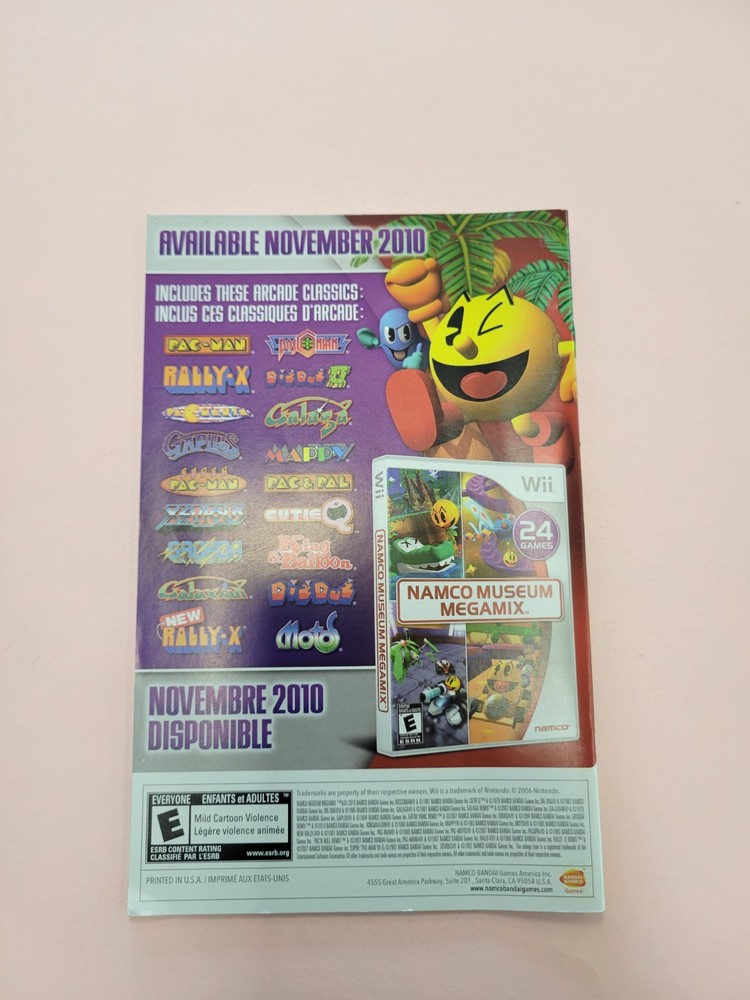 pac man party wii Manual Only