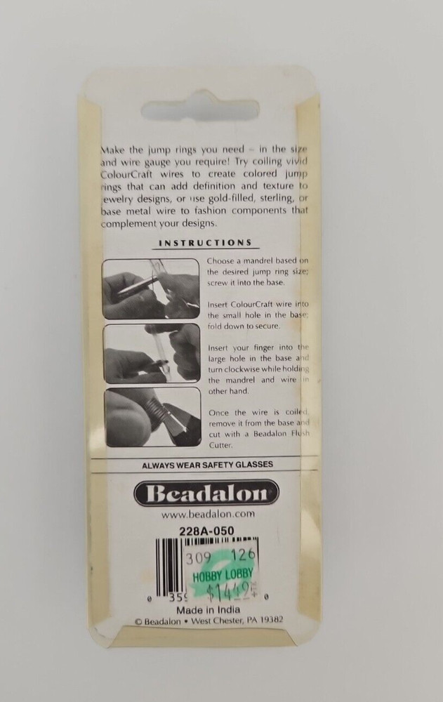 Beadalon Round Jump Ring Maker 4, 6, 7, & 8 mm - NEW