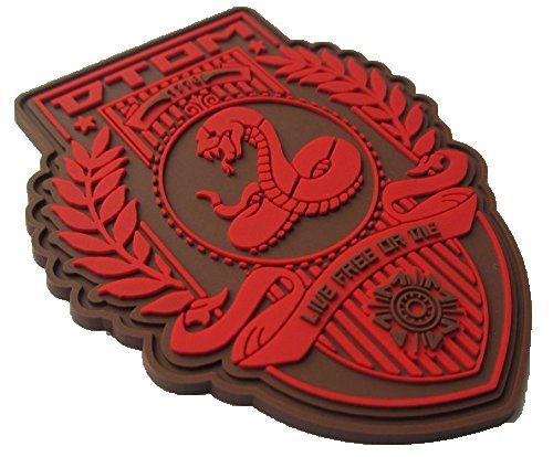 Don't Tread On Me DTOM PVC Morale Patch - Free Shipping