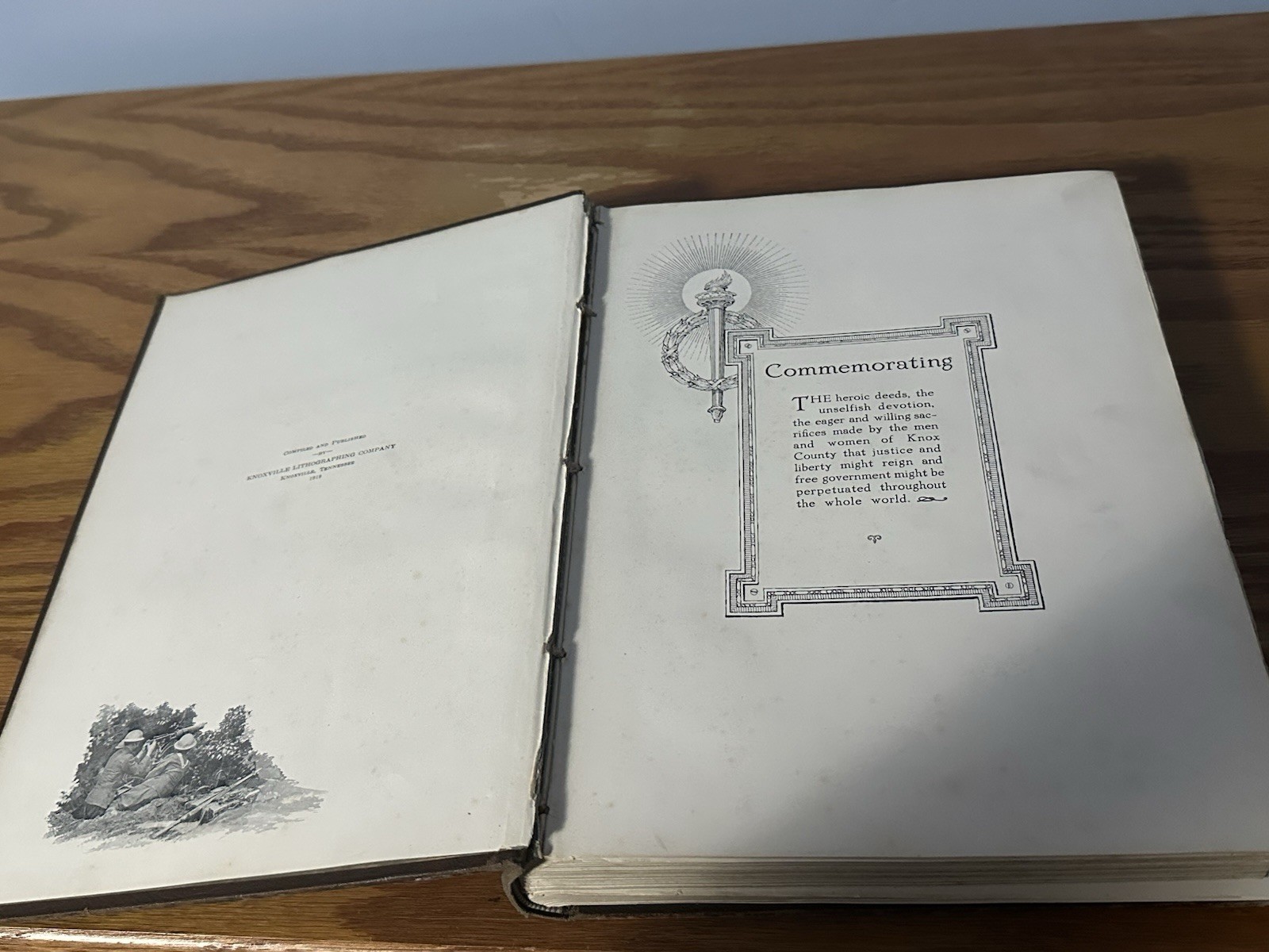 Antique 1919 Knox County In The World War WWI Era (Tennessee) (Shelf 1B1) Book