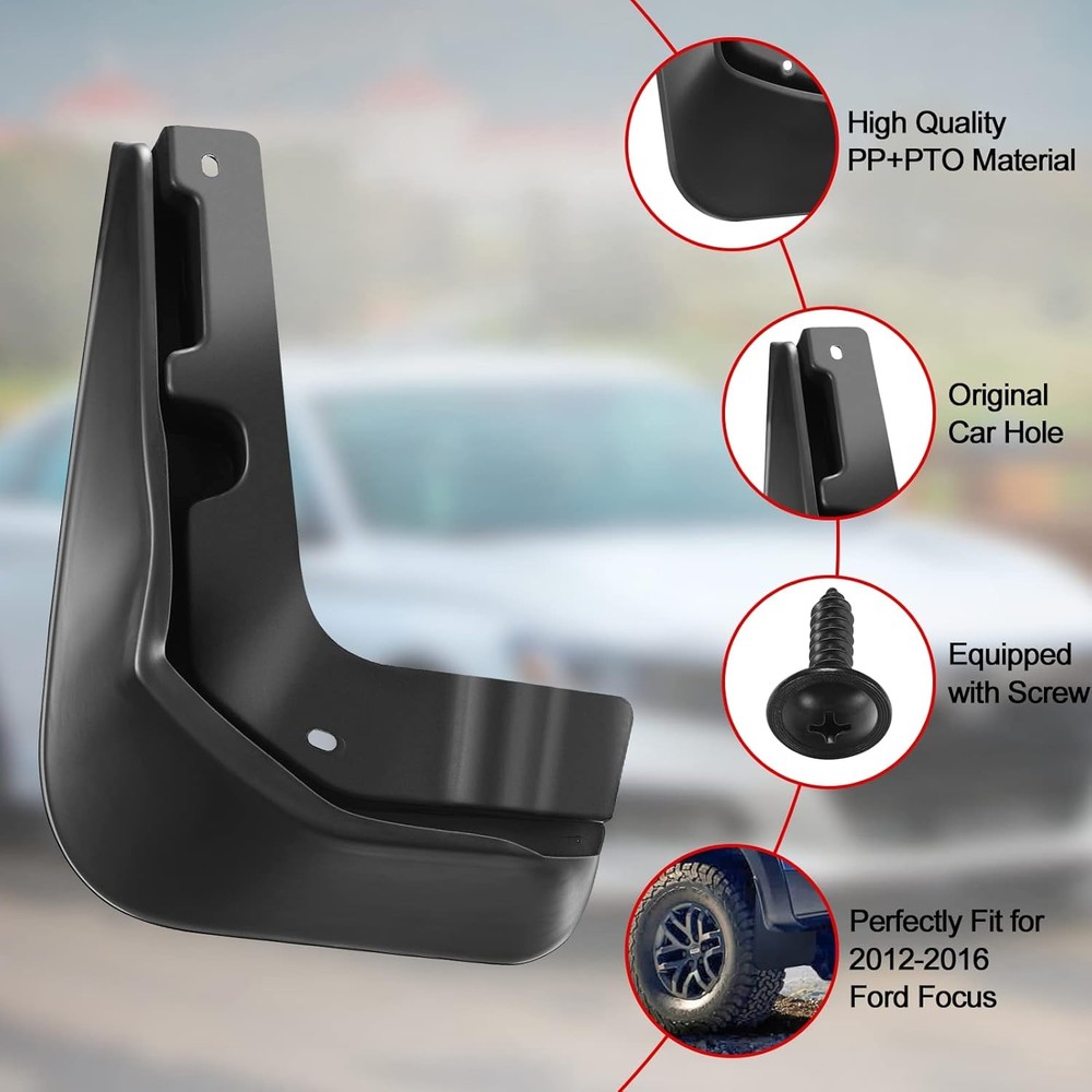 BDFHYK Mud Flaps Splash Guards 4PCS Front & Rear Side Mud Guards Compatible with