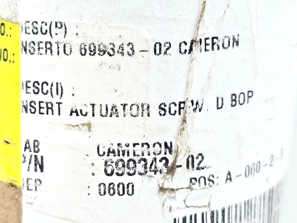 699343-02 INSERT ACTUATOR SCREW BUSHING D-BOP CAMERON