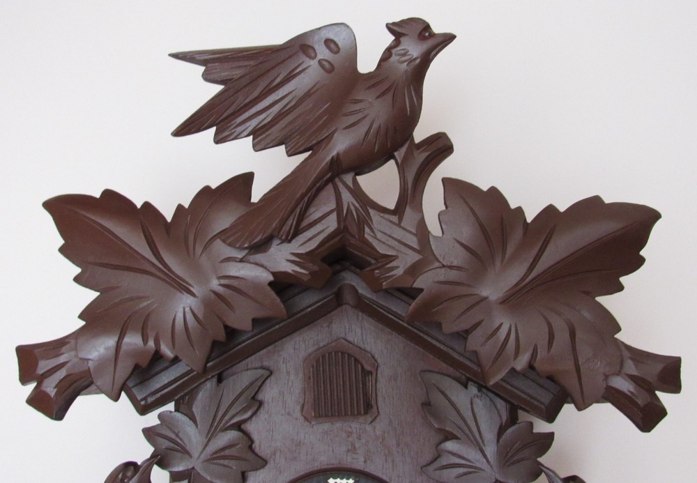 Large Black Forest Three Bird Cuckoo Clock 8-Day Weights Driven