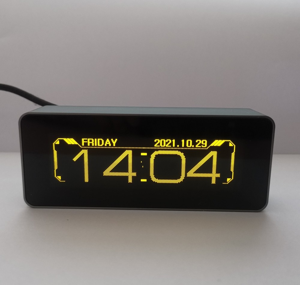 Hi-end OLED Sound Level Meter Audio Spectrum Analyzer Dot Matrix Digital Clock