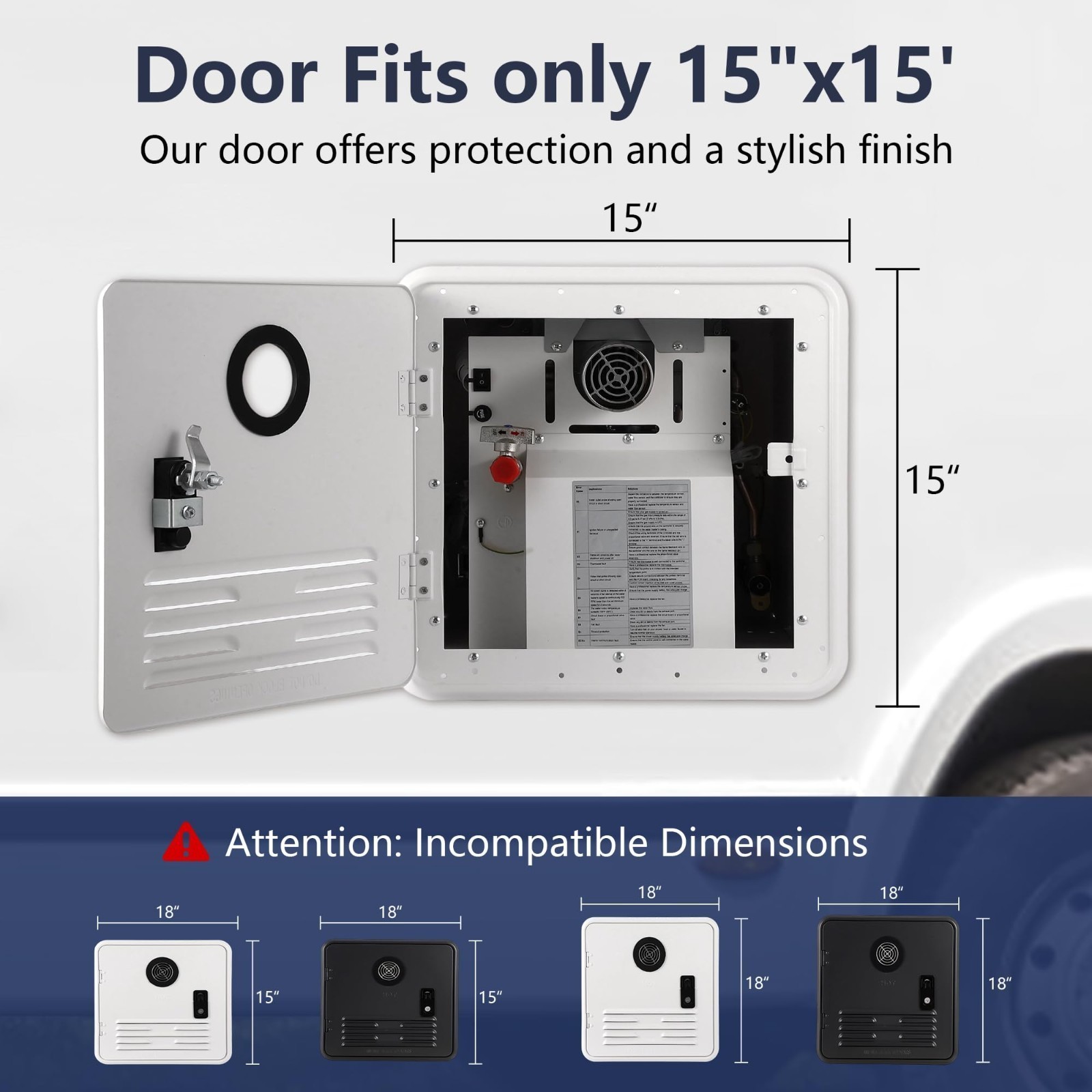 RV Tankless Water Heater Propane Gas 55000 BTU with Controller Instant Hot