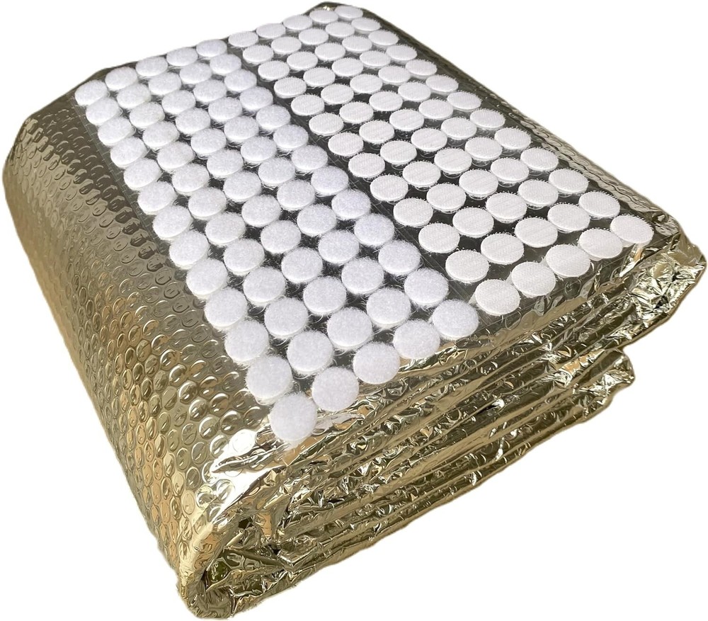 DIYReflective Insulation-Window Kit-Bubble Core-48" X 10'+65 Self Adhesive Pads