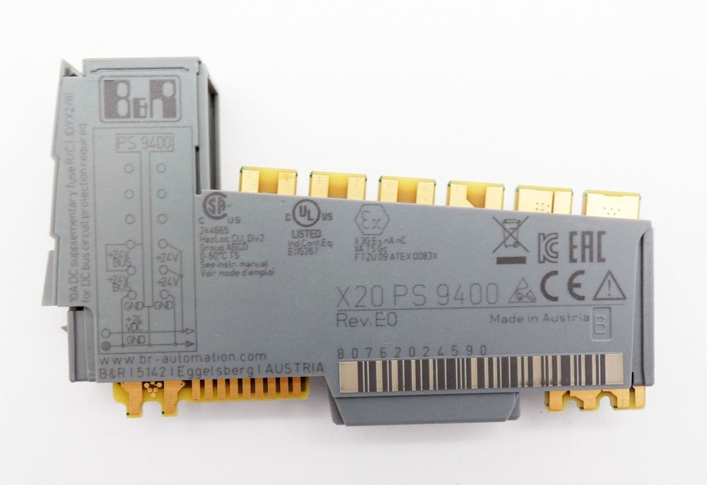 B&R X20 HP 9400 X20PS9400 Rev. E0 feed module / feed-in module -used-