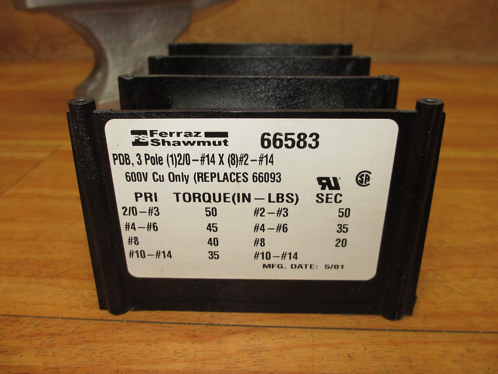 Ferraz Shawmut 66583 *NEW* Power Distribution Block